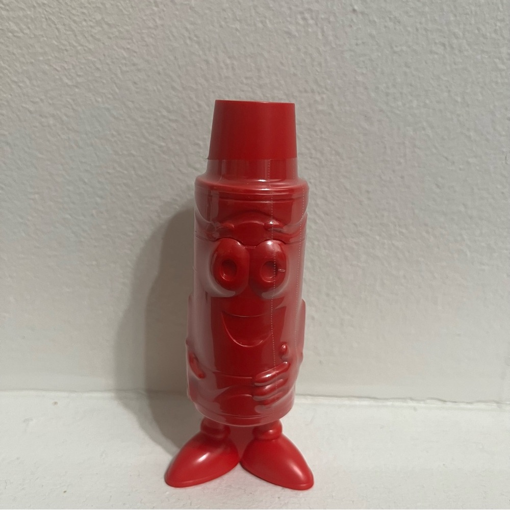NEW Crayola Red Crayon Stand Up Plastic Sharpener  4.5" Tall